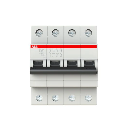 ABB SH 204 6 KA 4 Pole Miniature Circuit Breaker