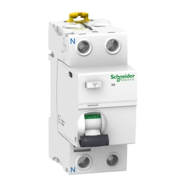 Schneider 2 Pole Residual Current Circuit Breaker, 30mA-300mA