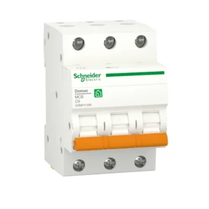 Schneider Domae 3 Pole Miniature Circuit Breaker, 6 kA