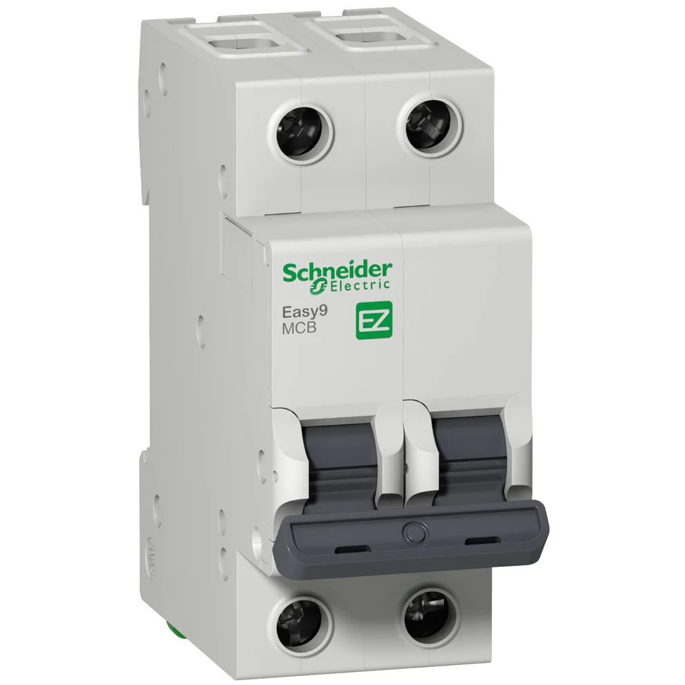 Schneider Easy9 2 Pole Miniature Circuit Breaker, 6 kA