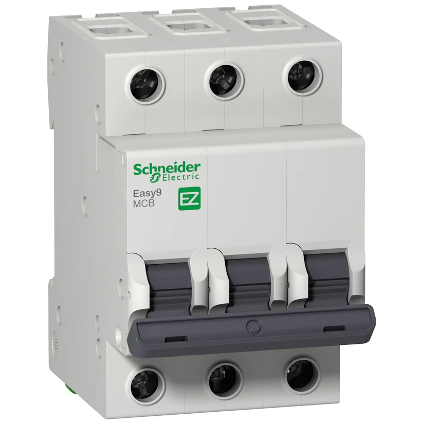Schneider Easy9 3 Pole Miniature Circuit Breaker, 6 kA