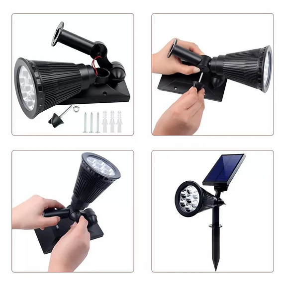 Inground Spiky Solar Garden LED light - Image 2