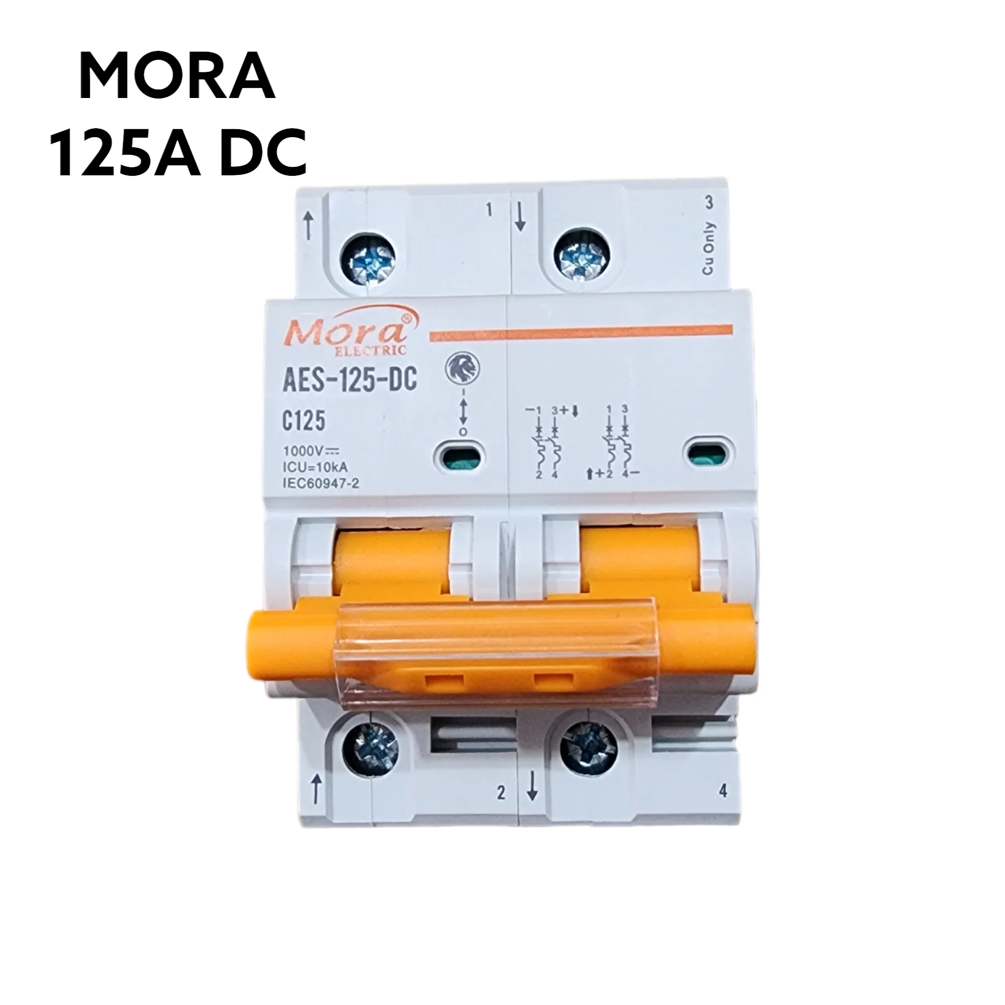 Mora 2P DC Circuit Breaker 125A Mora Battery Breaker DC 125A