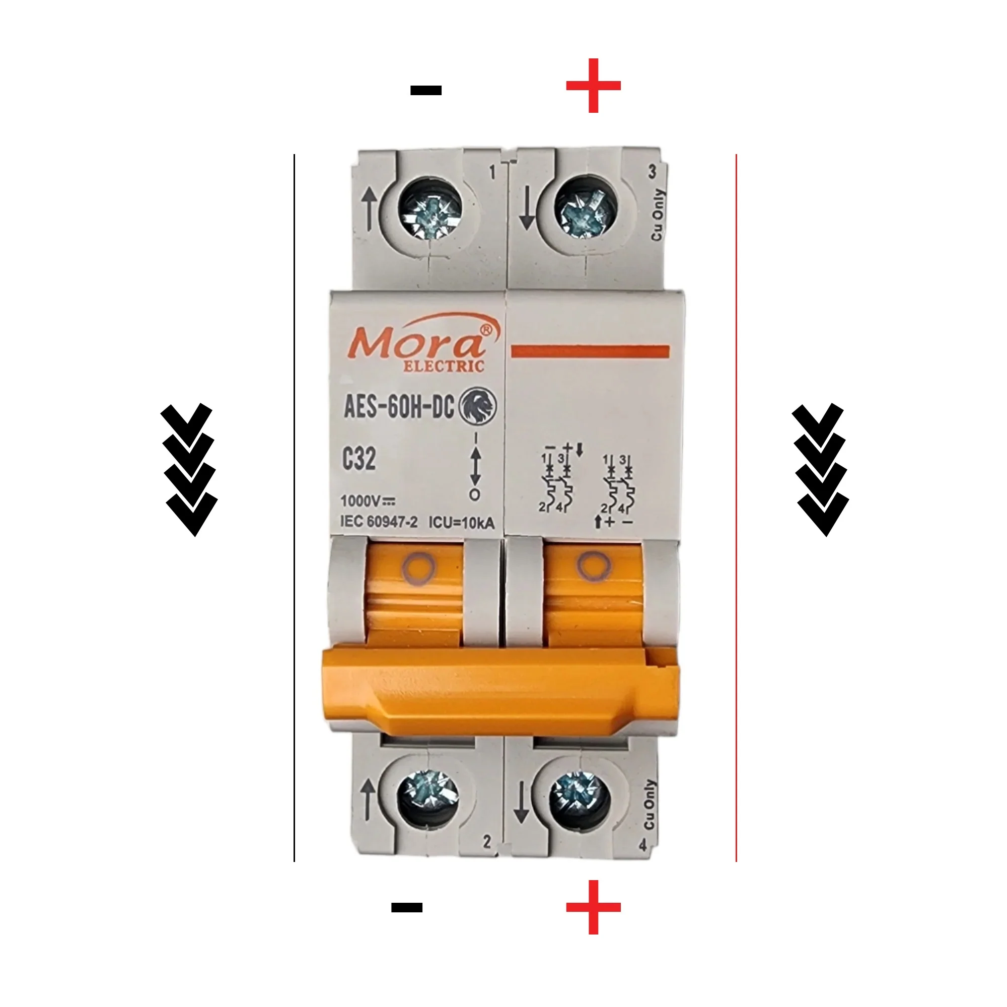 Mora 2P DC 1000V Solar Mini Circuit Breaker - Image 3