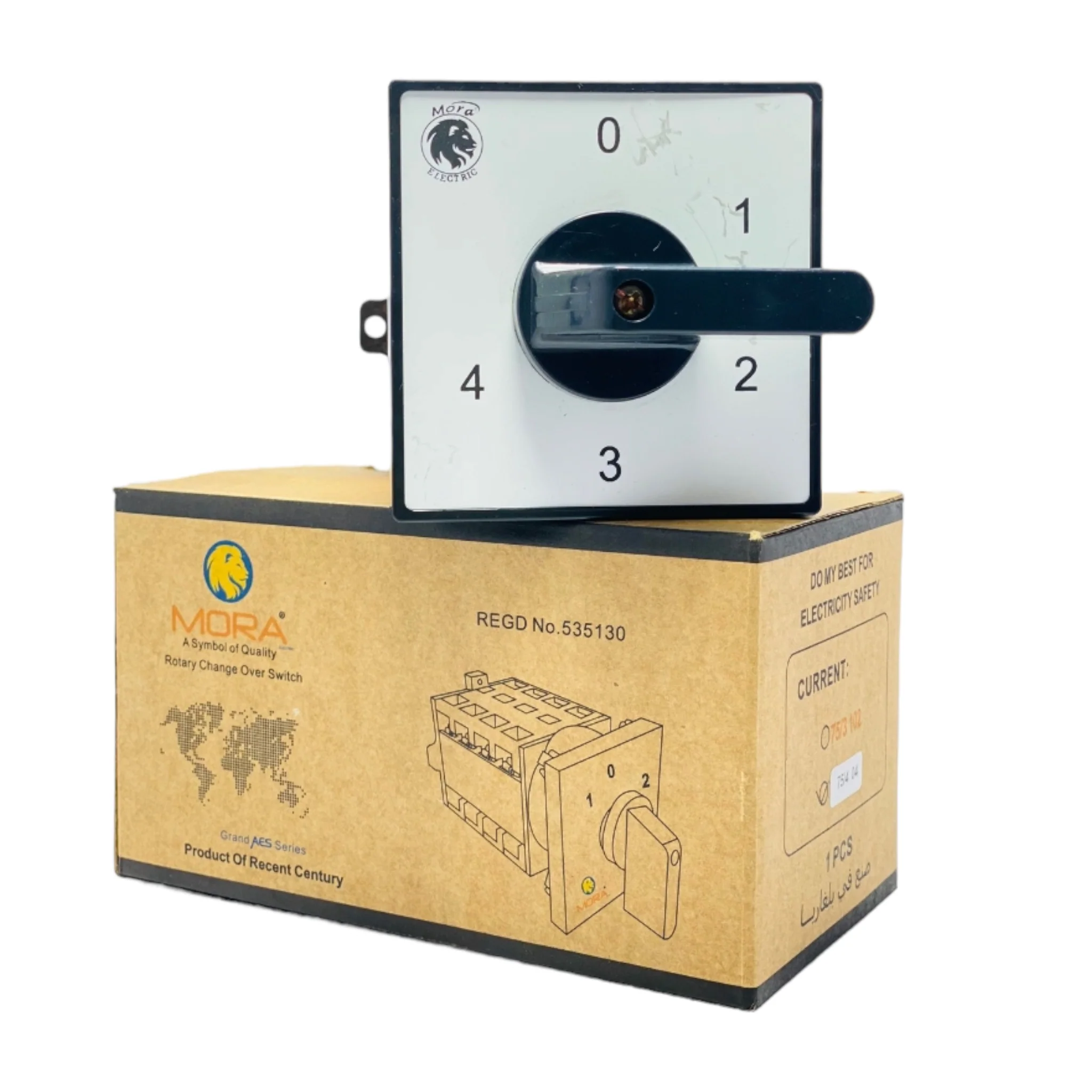 Mora 4 Line 75A/50A Phase and Neutral Selector Switch Mora ChangeOver for 4 Meters