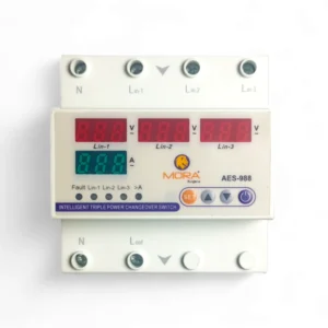 Mora 3 phase Auto Phase Selector Voltmeter adjustable Over and Under Voltage protection