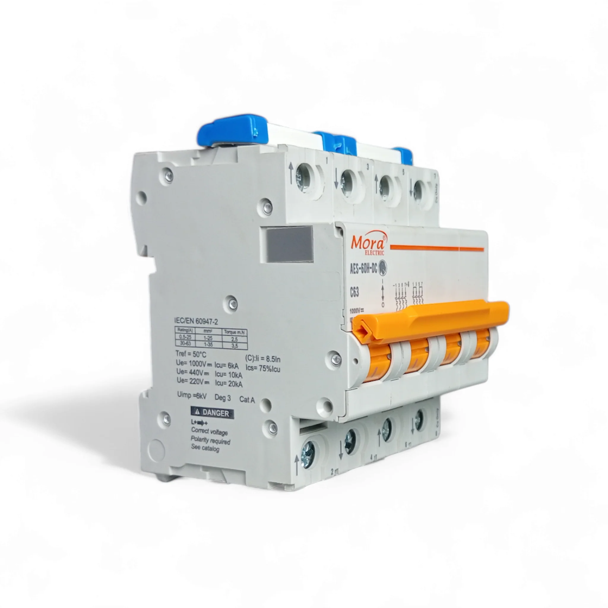 Mora 4P 1000V 63A DC Circuit Breaker - Image 2