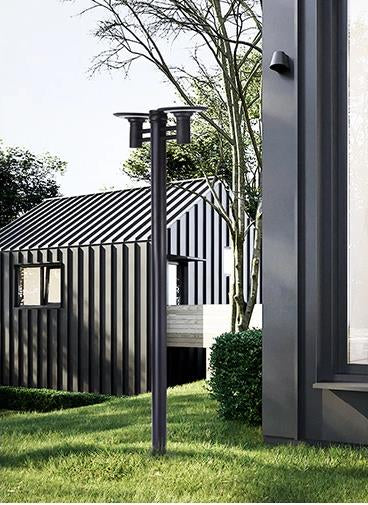 Solar Aluminum Dual Head Pole Light 20w