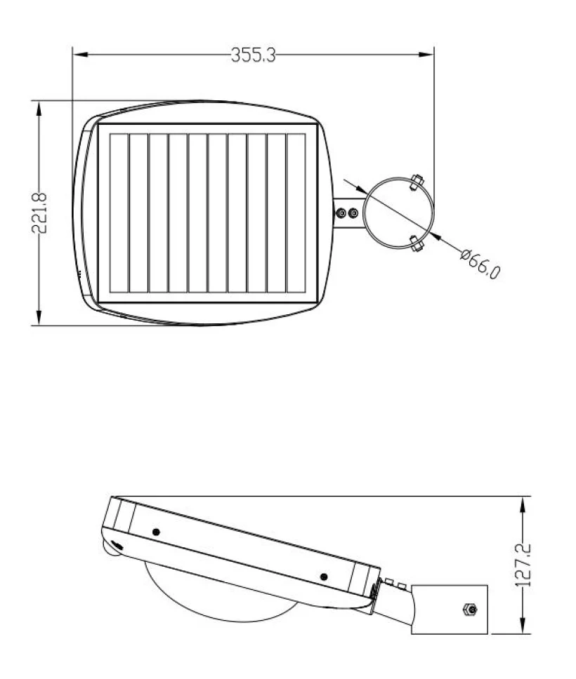 Solar Wall Light 30w - Image 2