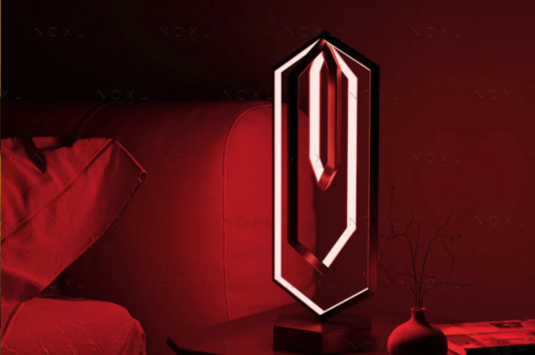 Modern Rgb Polygon Remote Control Table Lamp - Image 2