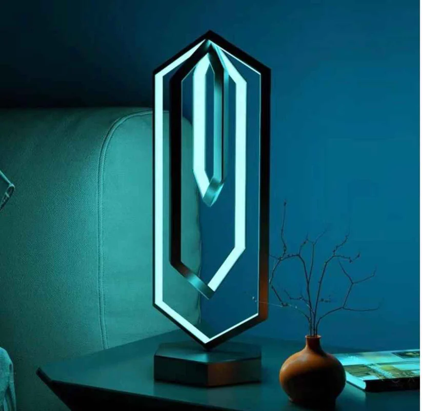 Modern Rgb Polygon Remote Control Table Lamp - Image 3