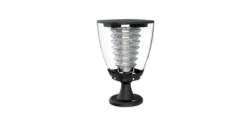 Solar Spiral Post Top Light 10w