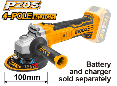 INGCO CAGLI1001 Lithium-Ion Angle Grinder
