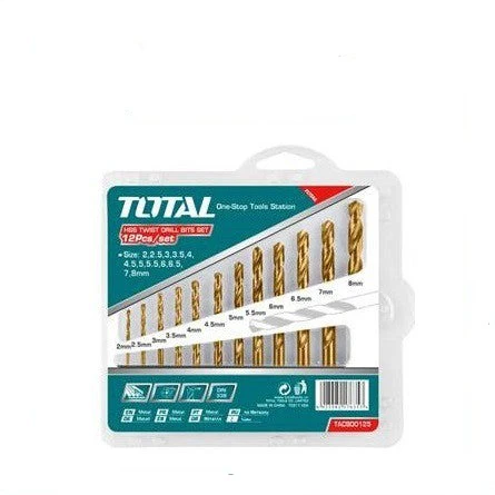 Total TACSDB1901 19PCS Drill Bits & Screwdriver Bits Set