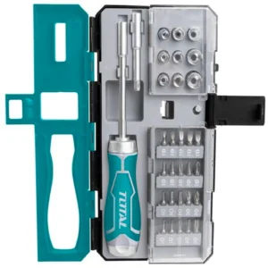 Total TACSD30336 33 Pcs Ratchet Screwdriver Set