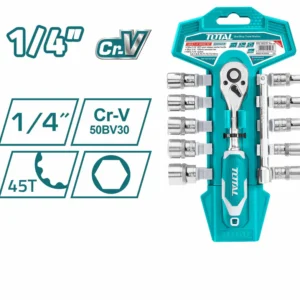 Total THT14114126 1/4" 12Pcs Socket Set