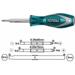 Total THT2506076 6 IN 1 Screwdriver Set