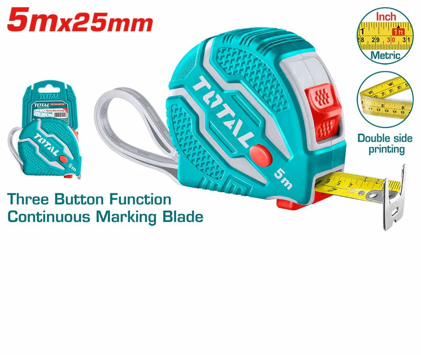 Total TMT126052 Steel Measuring Tape