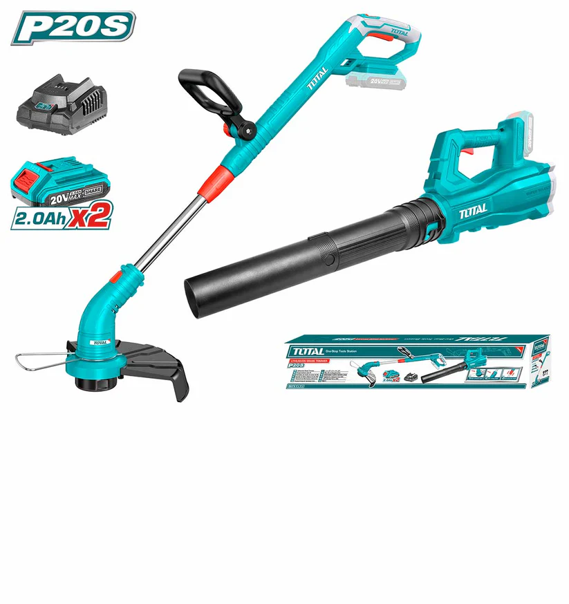 Total TOSLI23024 Lithium-ion Grass Trimmer and Blower Combo Kit