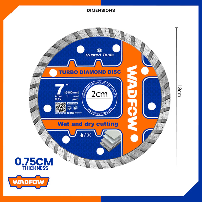 Wadfow WDC3K04 Turbo Diamond Disc