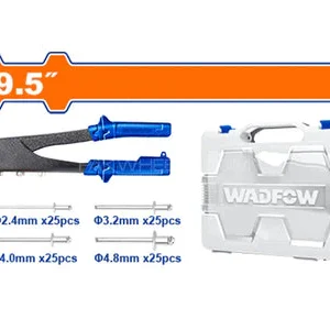 Wadfow WHR1909 101 Pcs Hand Riveter and Rivets Kit
